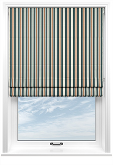 The British Stripe Co. Charles, Teignbridge No.1 - Twist&Fit Roman Blind